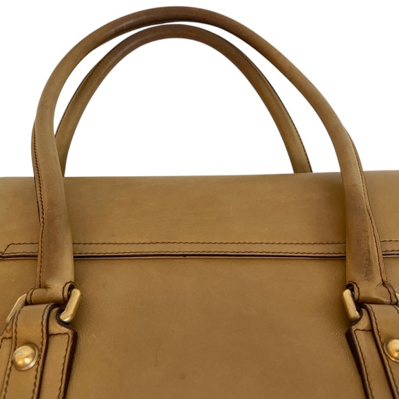 Gucci w/ COA Horsebit Chain Leather Shoulder Bag - Camel Tan - Authentic Satchel - Picture 9 of 16